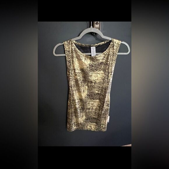 Double Platinum Performance Premium Metallic God Black Hip Hop Tank Top Size M - Picture 1 of 9